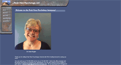 Desktop Screenshot of peakviewpsychology.com